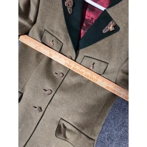 Habsburg Anna Eugenie Blazer Tan Cashmere Hunting Jacket Womens 38 Austrian Work